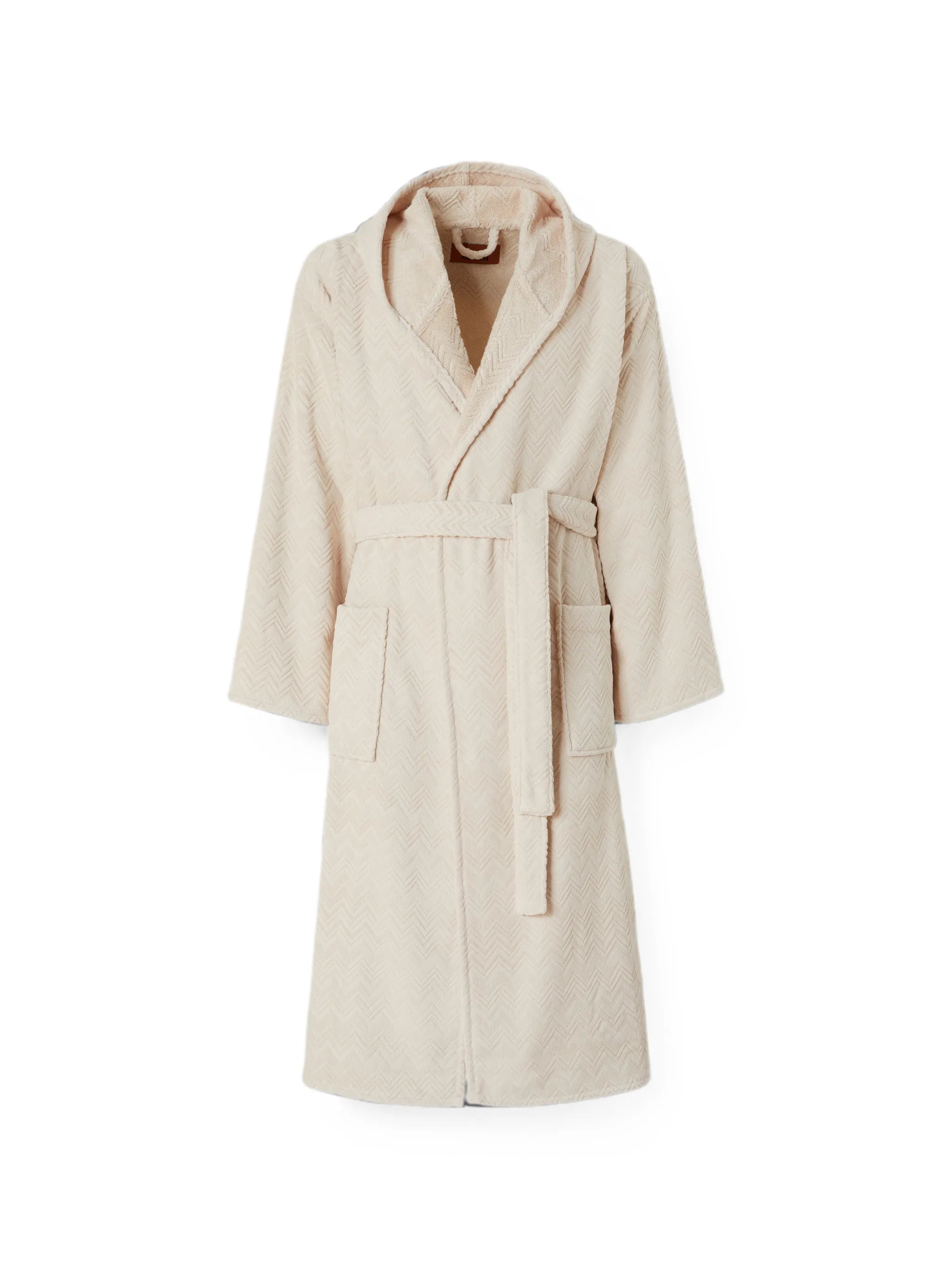 hooded cotton bathrobe