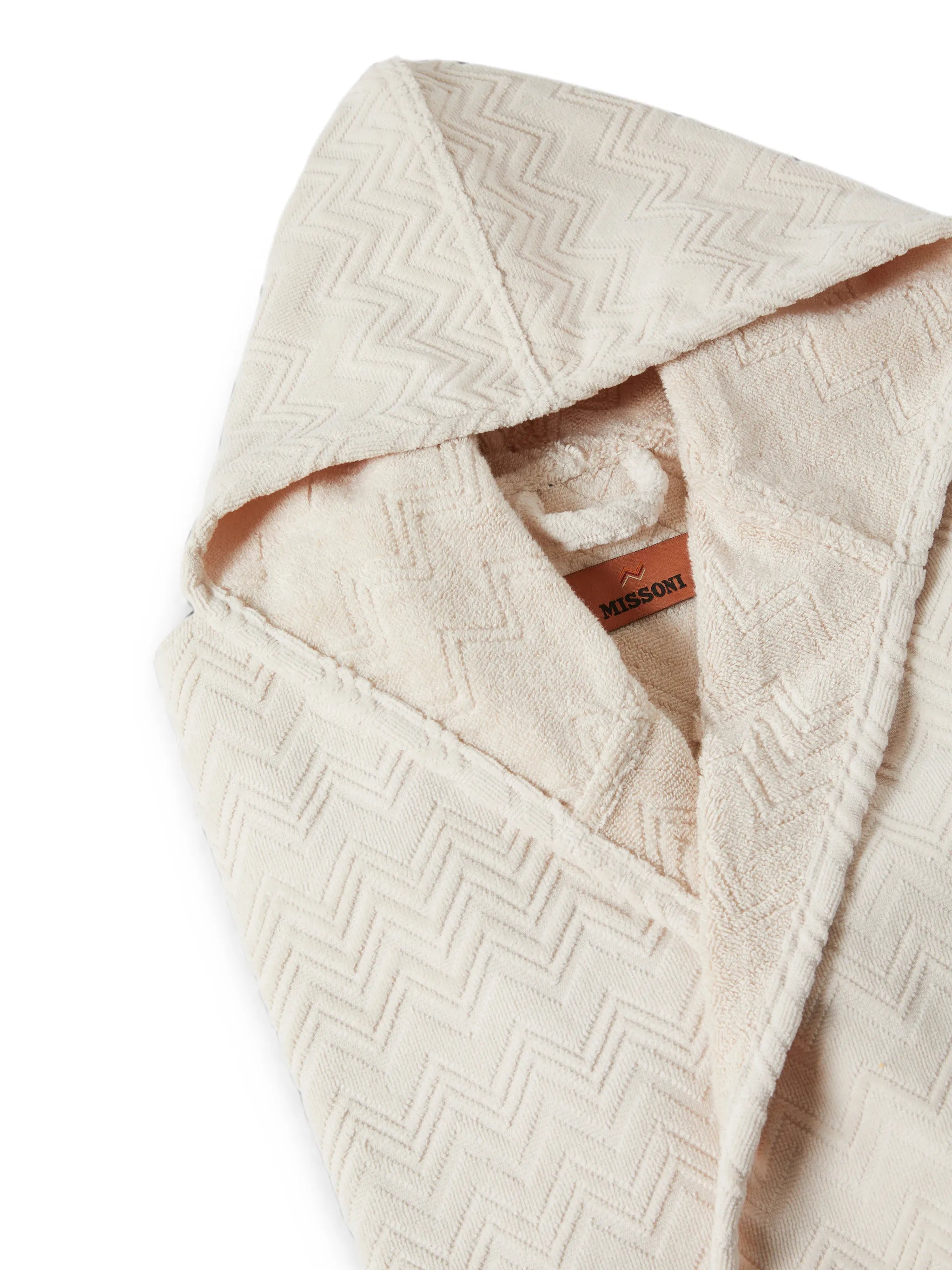 hooded cotton bathrobe