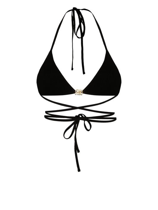 logo-plaque triangle bralette