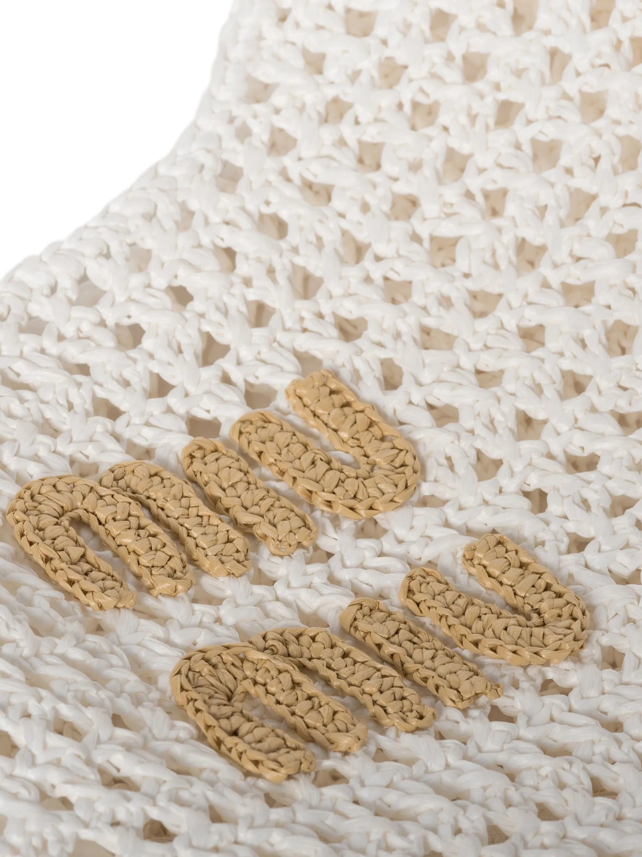 crochet-knit handbag
