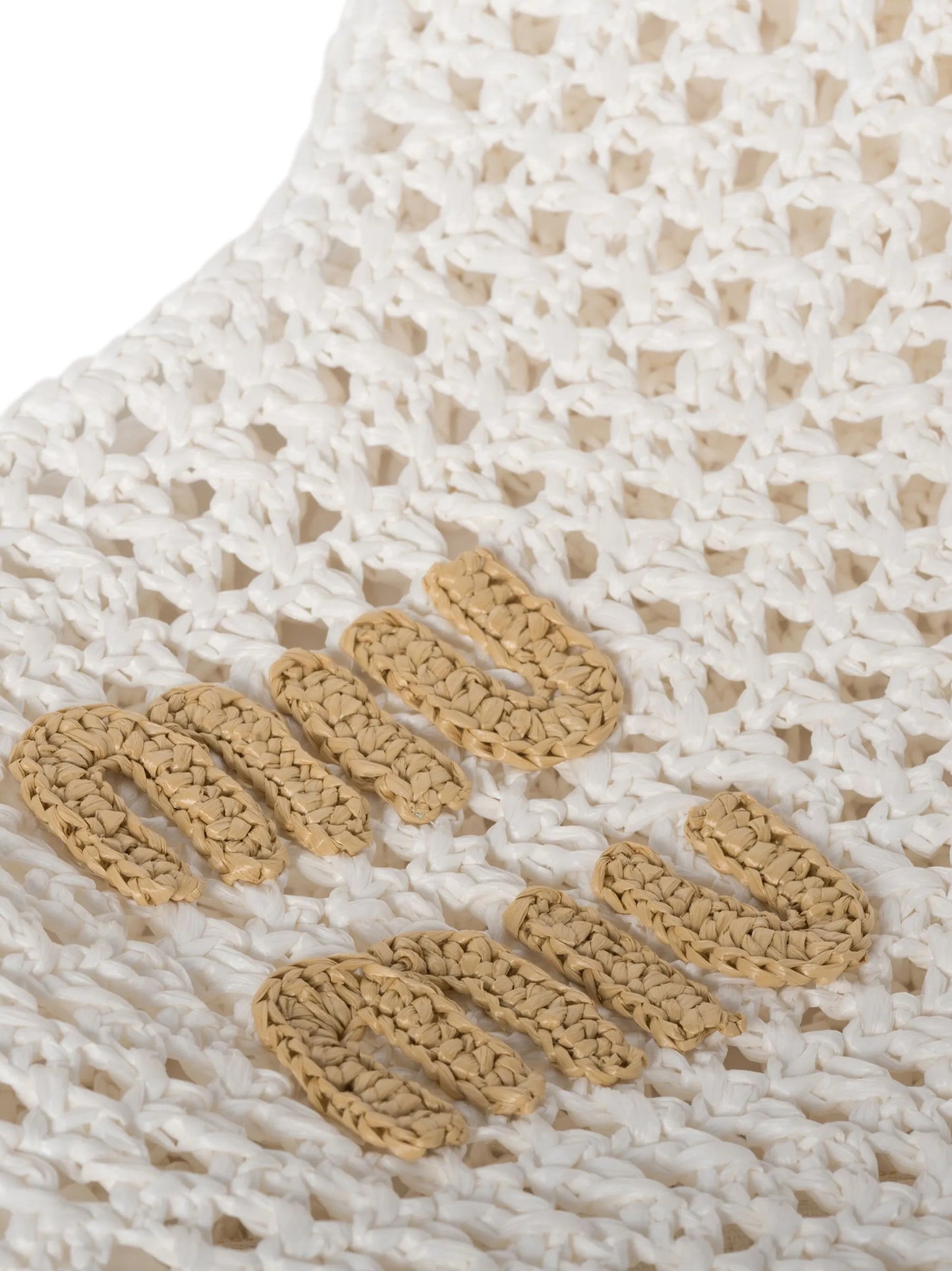 crochet-knit handbag