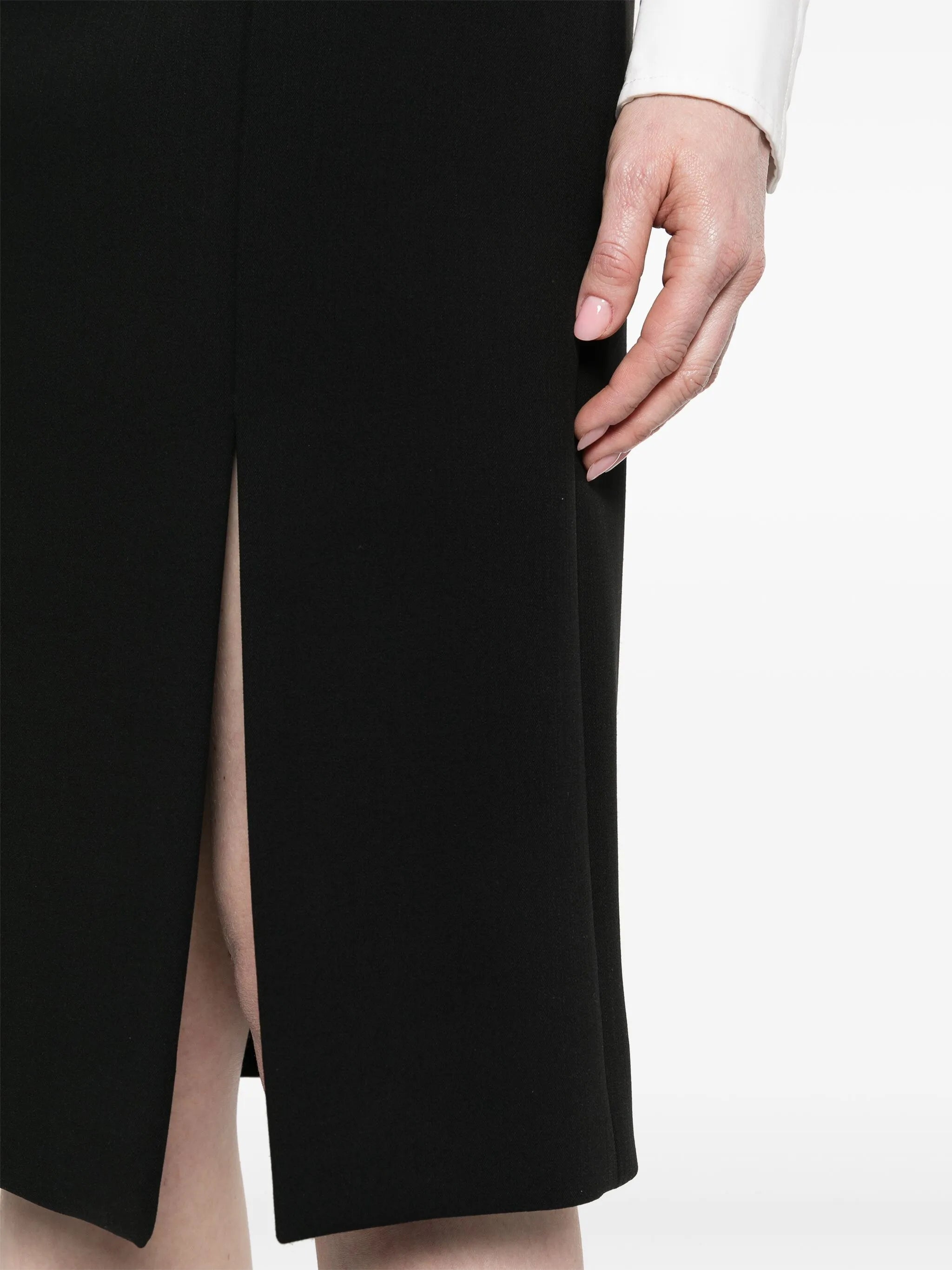 side-slit pencil skirt