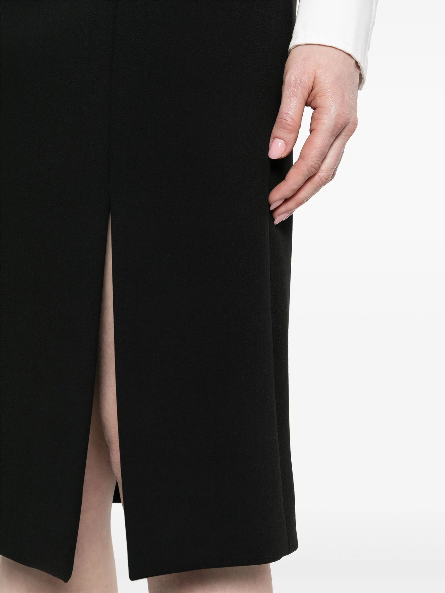 side-slit pencil skirt