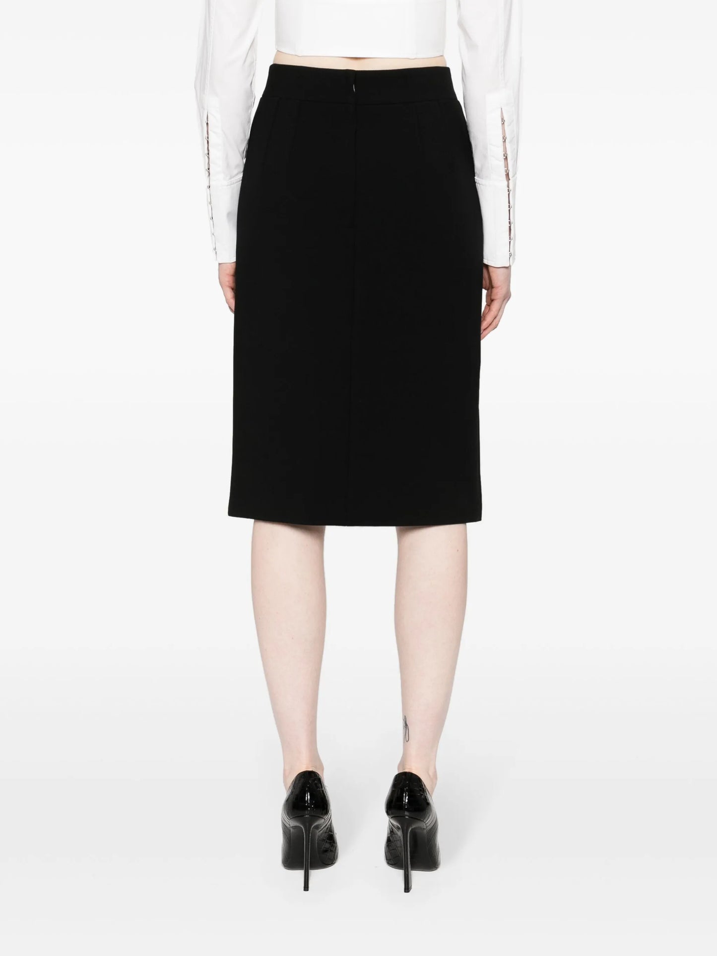 side-slit pencil skirt