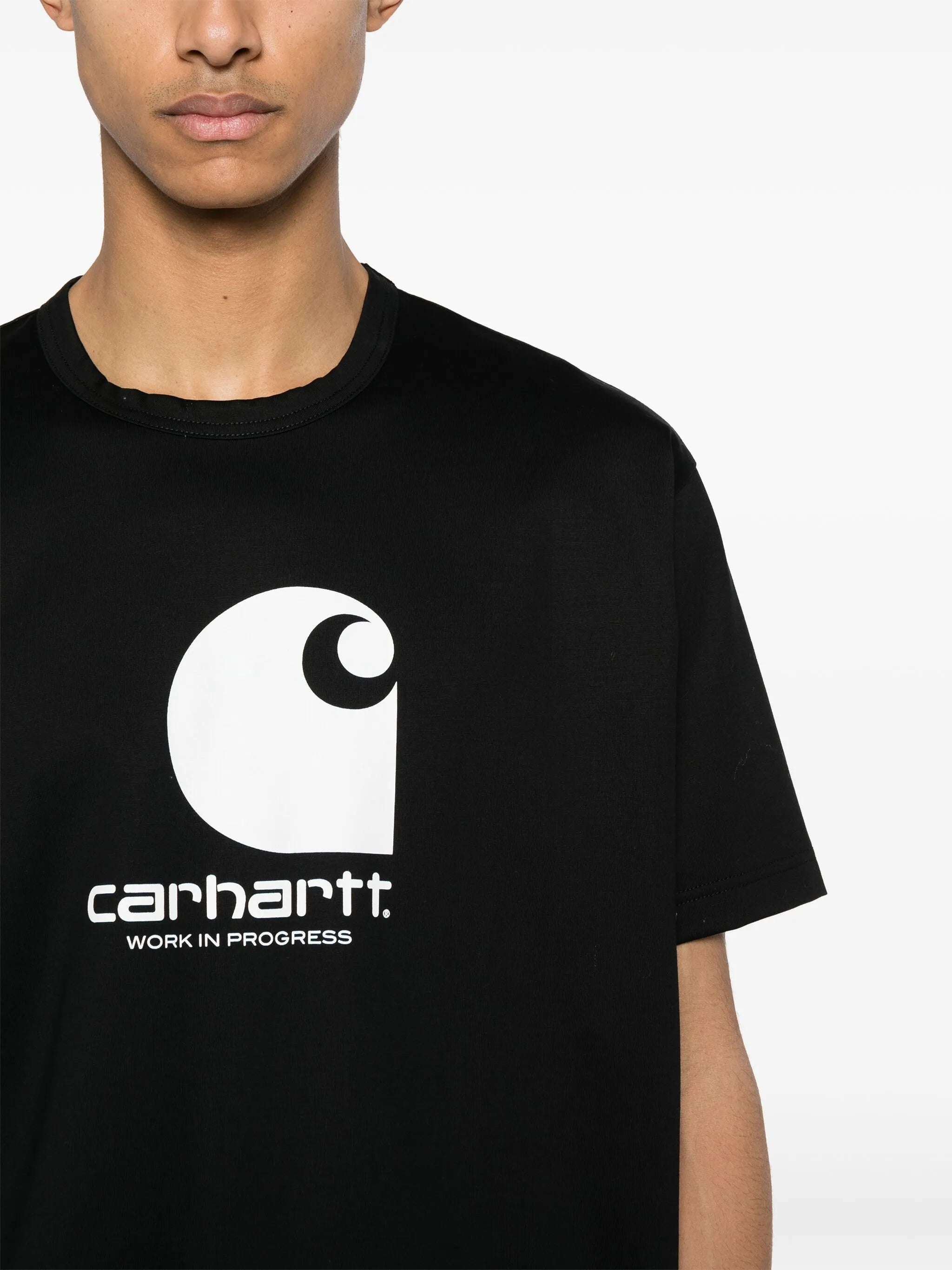 x Carhartt logo-print cotton T-shirt