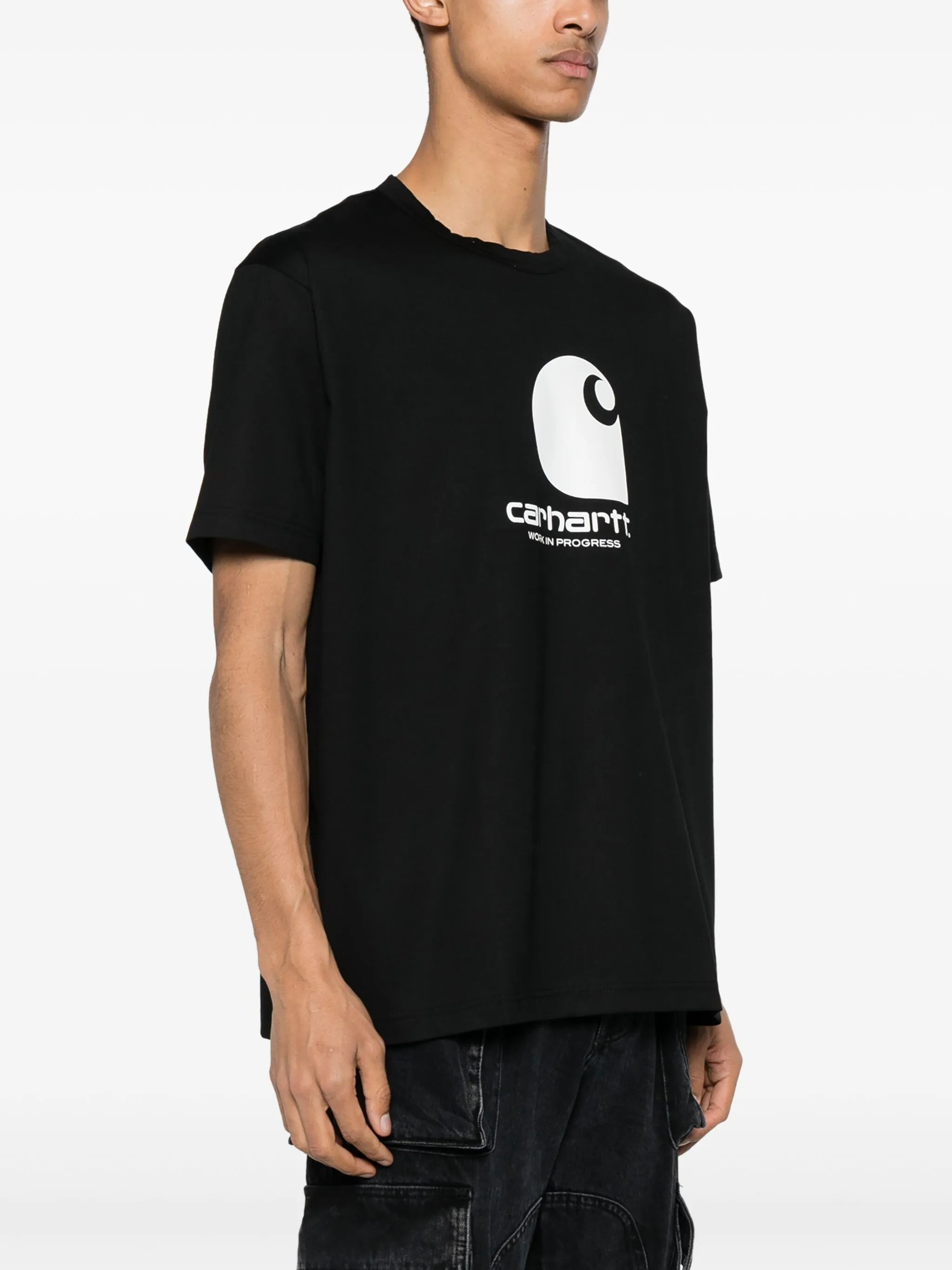 x Carhartt logo-print cotton T-shirt