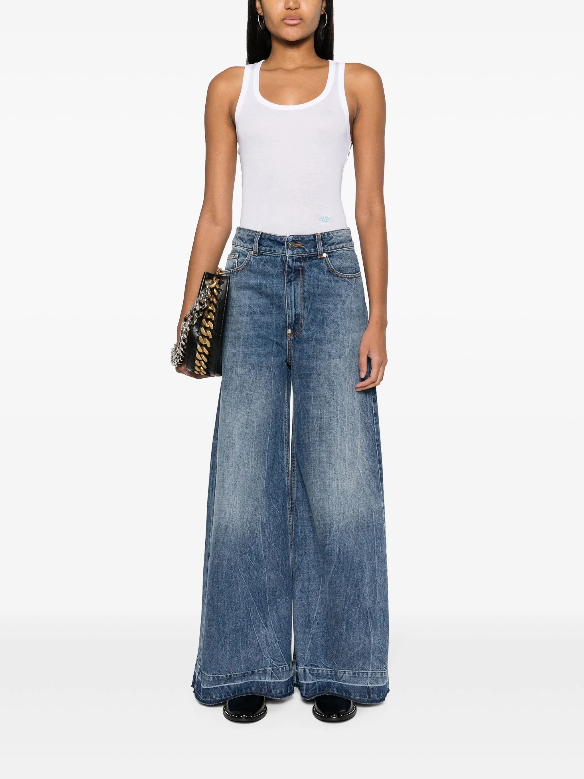 wide-leg jeans