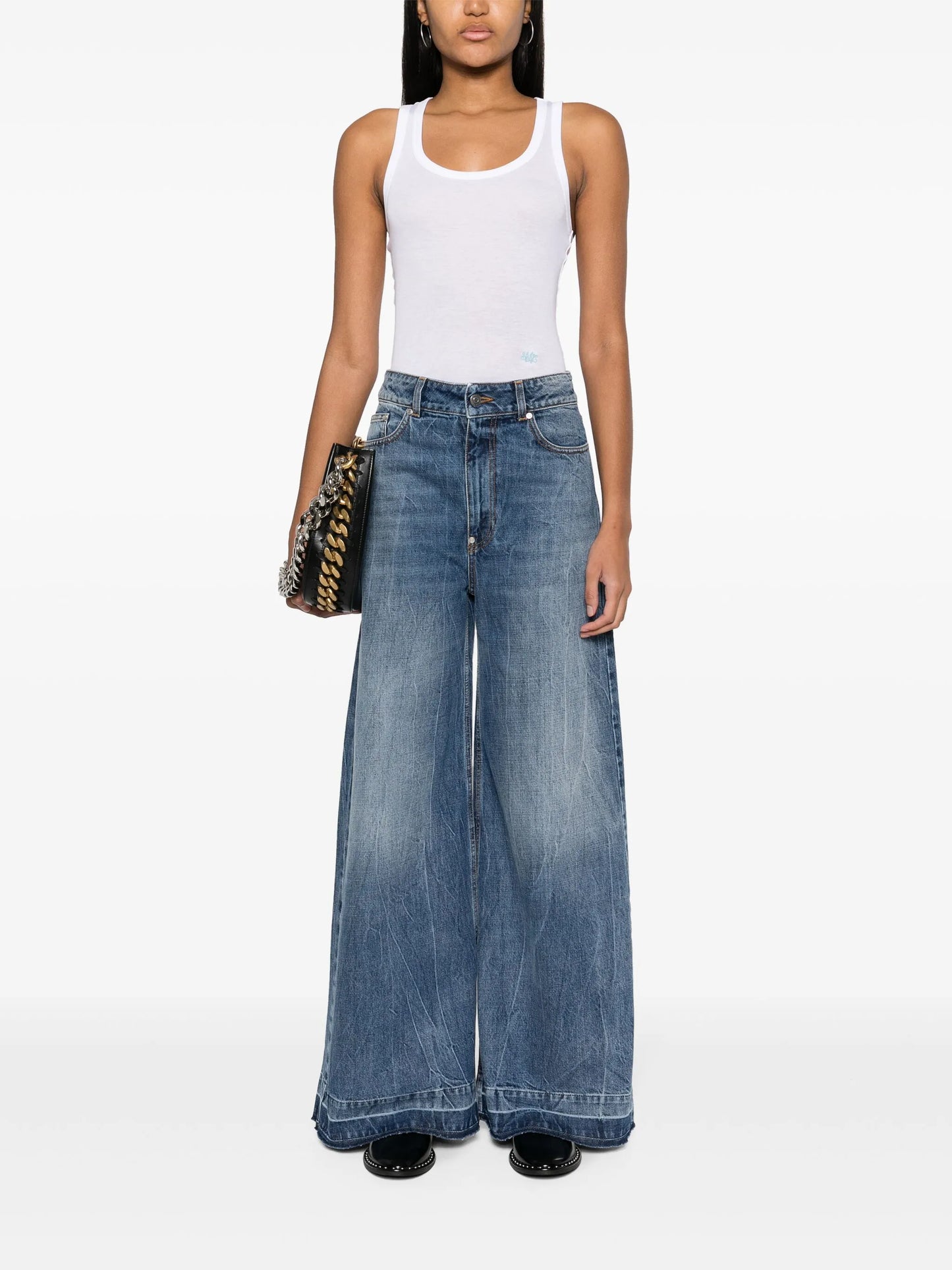 wide-leg jeans