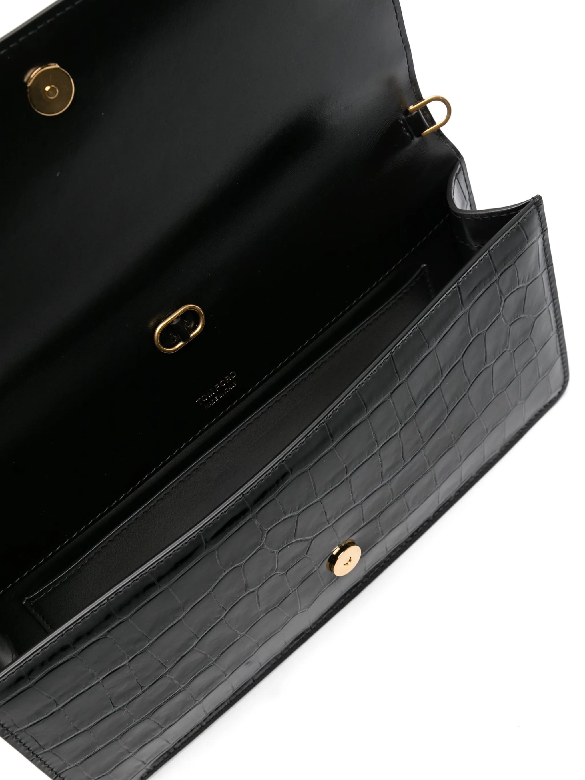 Whitney crocodile-embossed shoulder bag
