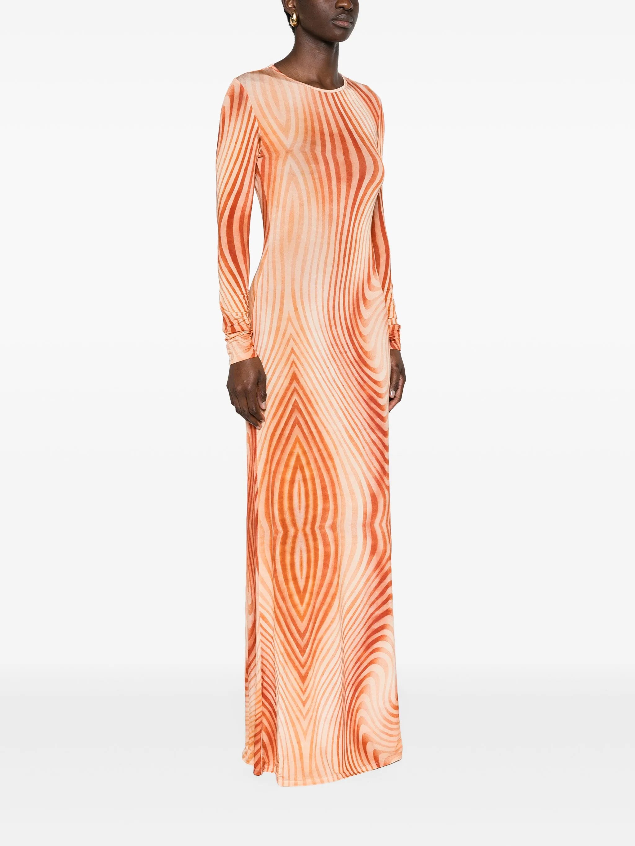 Malloree swirl-print maxi dress