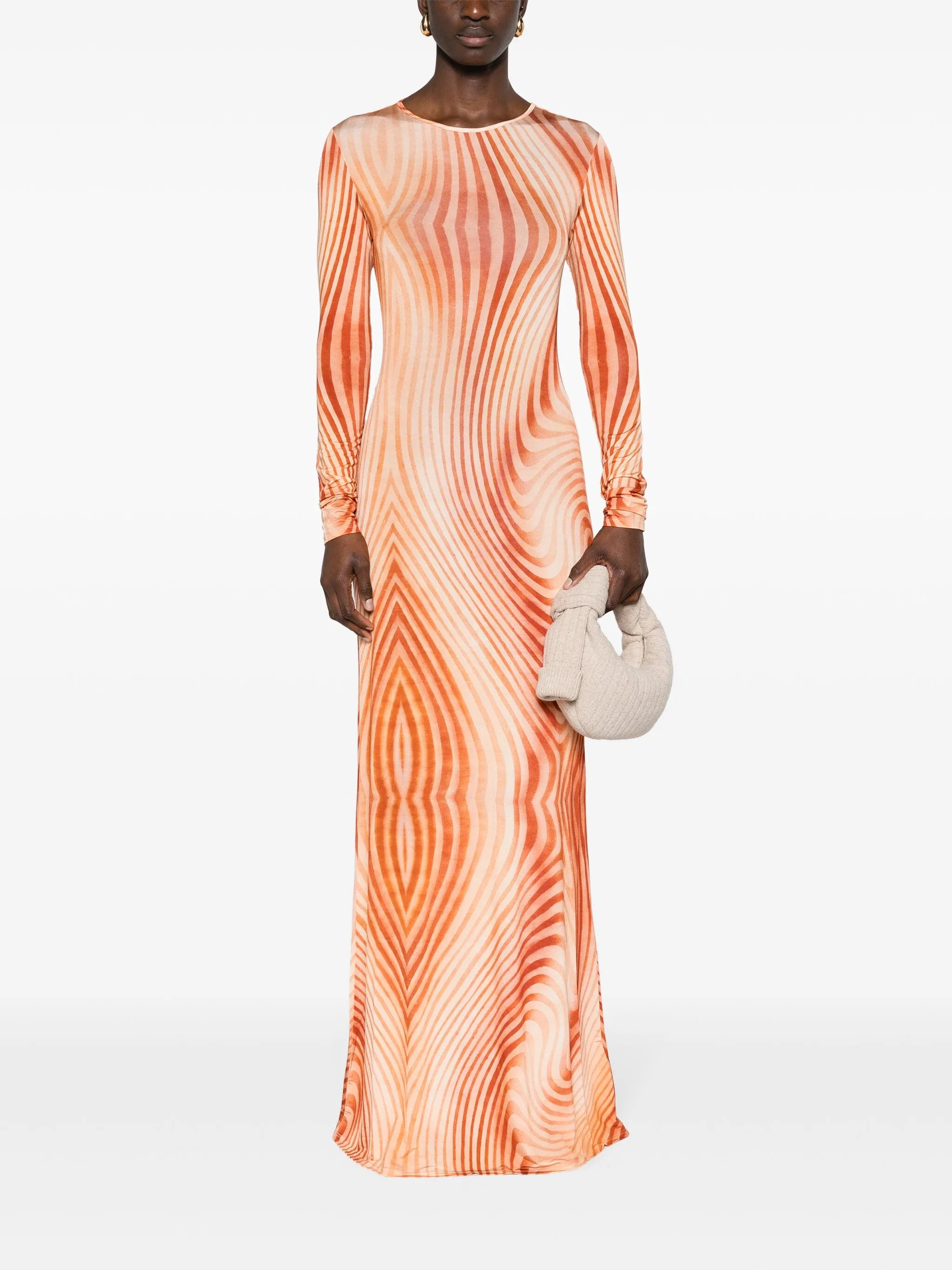 Malloree swirl-print maxi dress