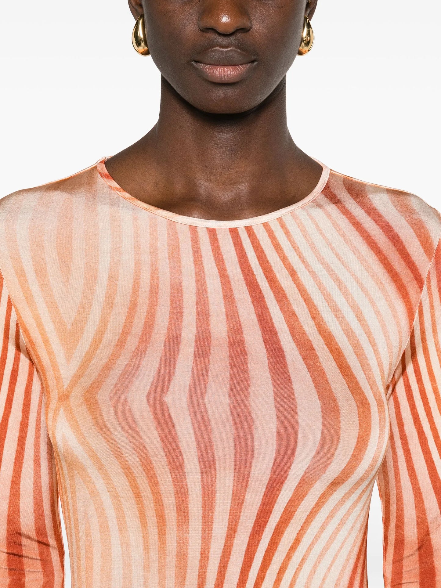 Malloree swirl-print maxi dress