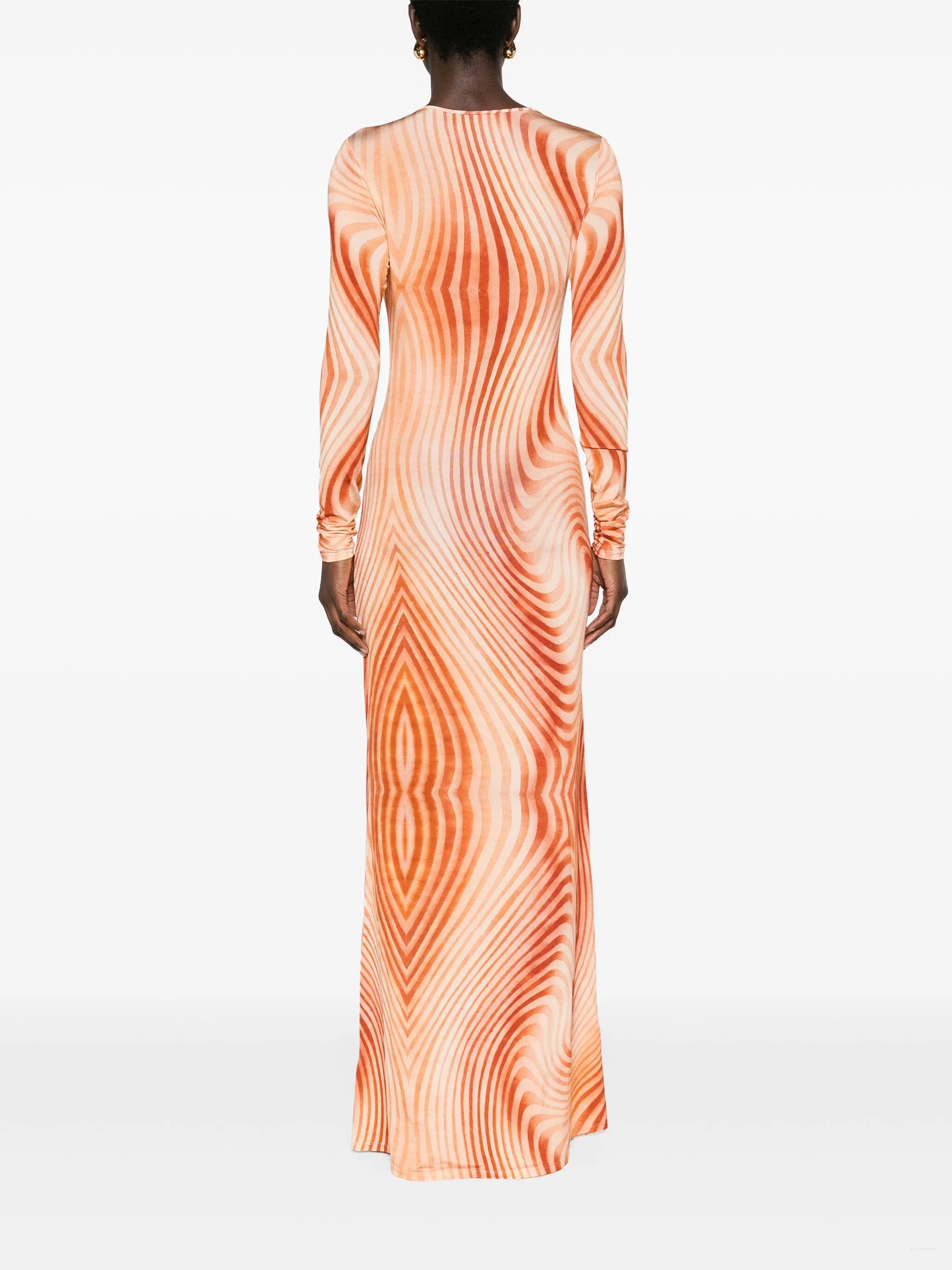 Malloree swirl-print maxi dress
