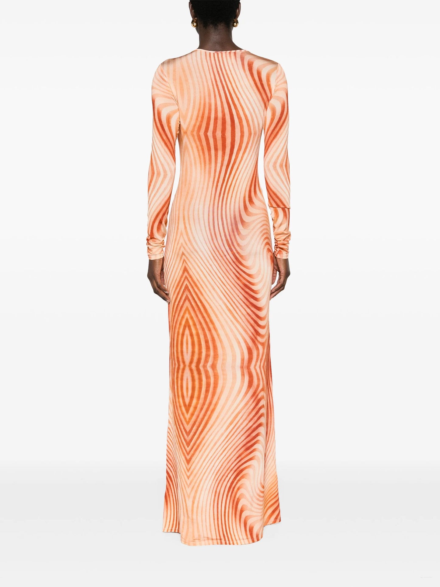 Malloree swirl-print maxi dress