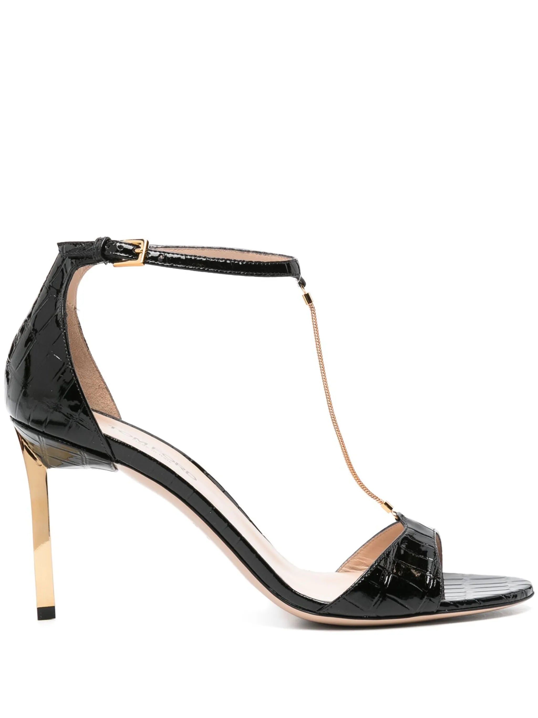 Emanuelle 85mm leather sandals