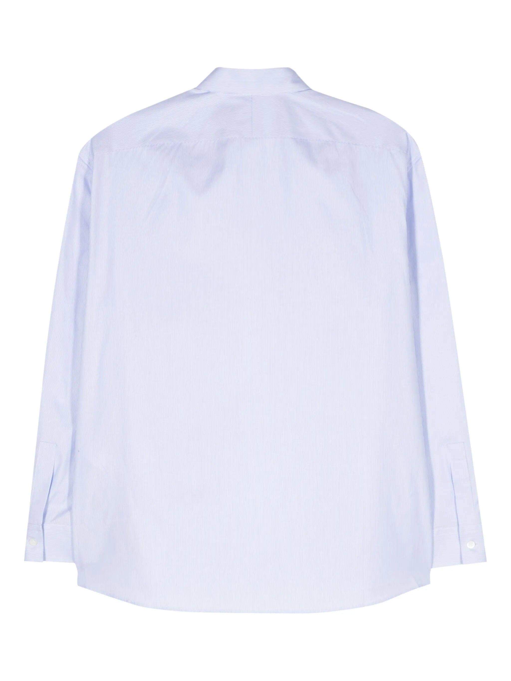 double-layer striped shirt