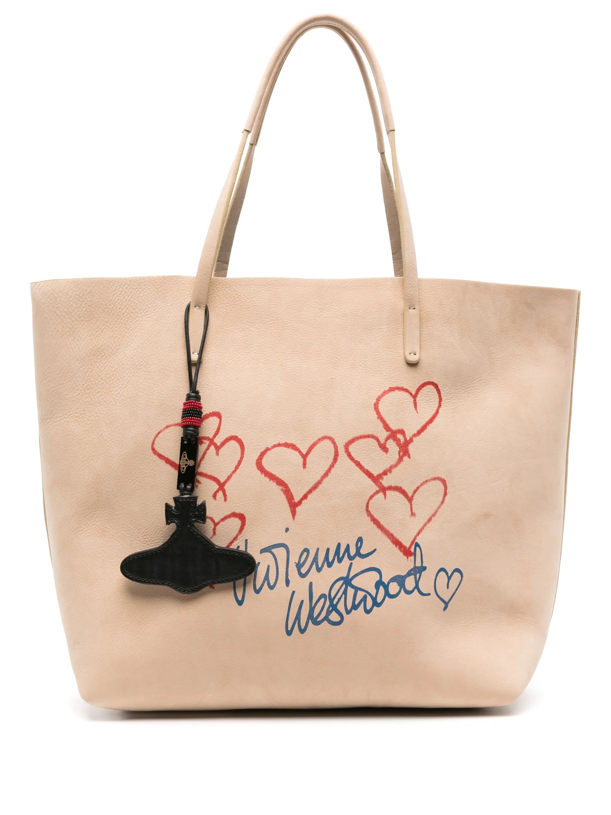 Studio logo-print leather tote bag