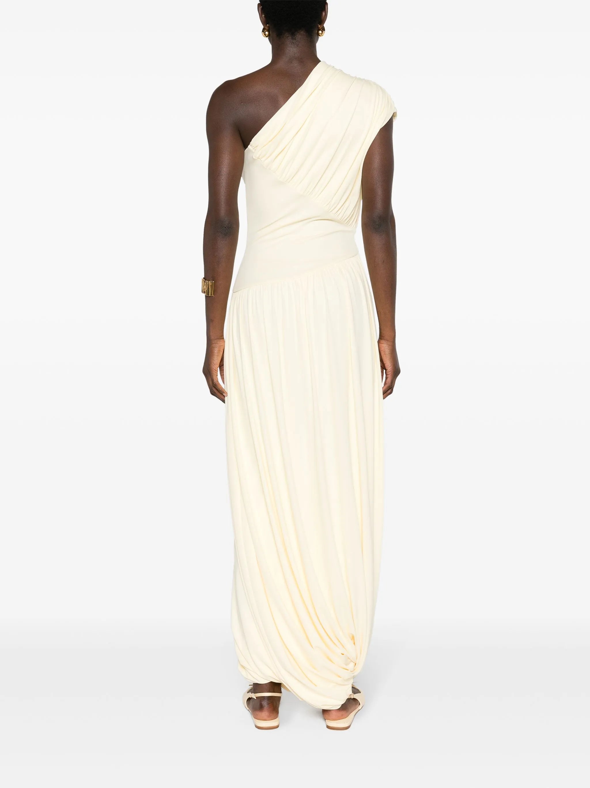 Ugbad one-shoulder gown