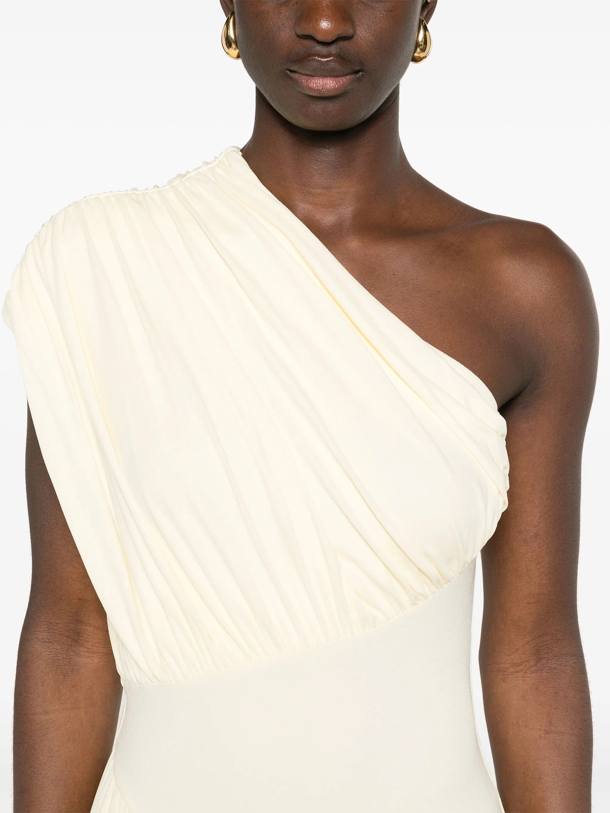 Ugbad one-shoulder gown