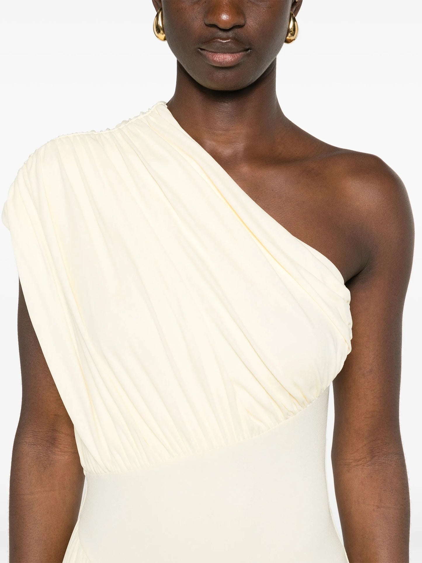 Ugbad one-shoulder gown