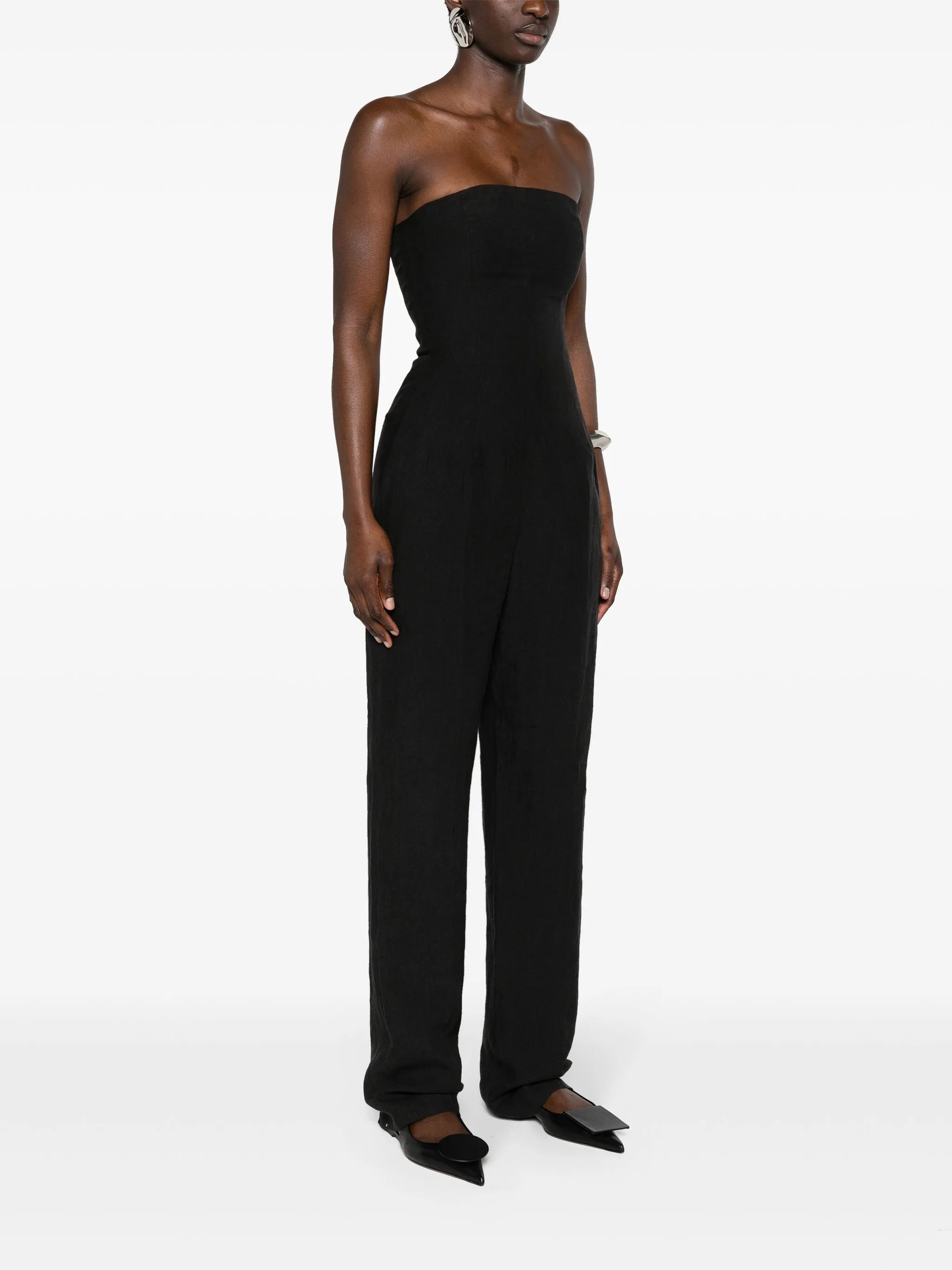 Ita strapless linen jumpsuit
