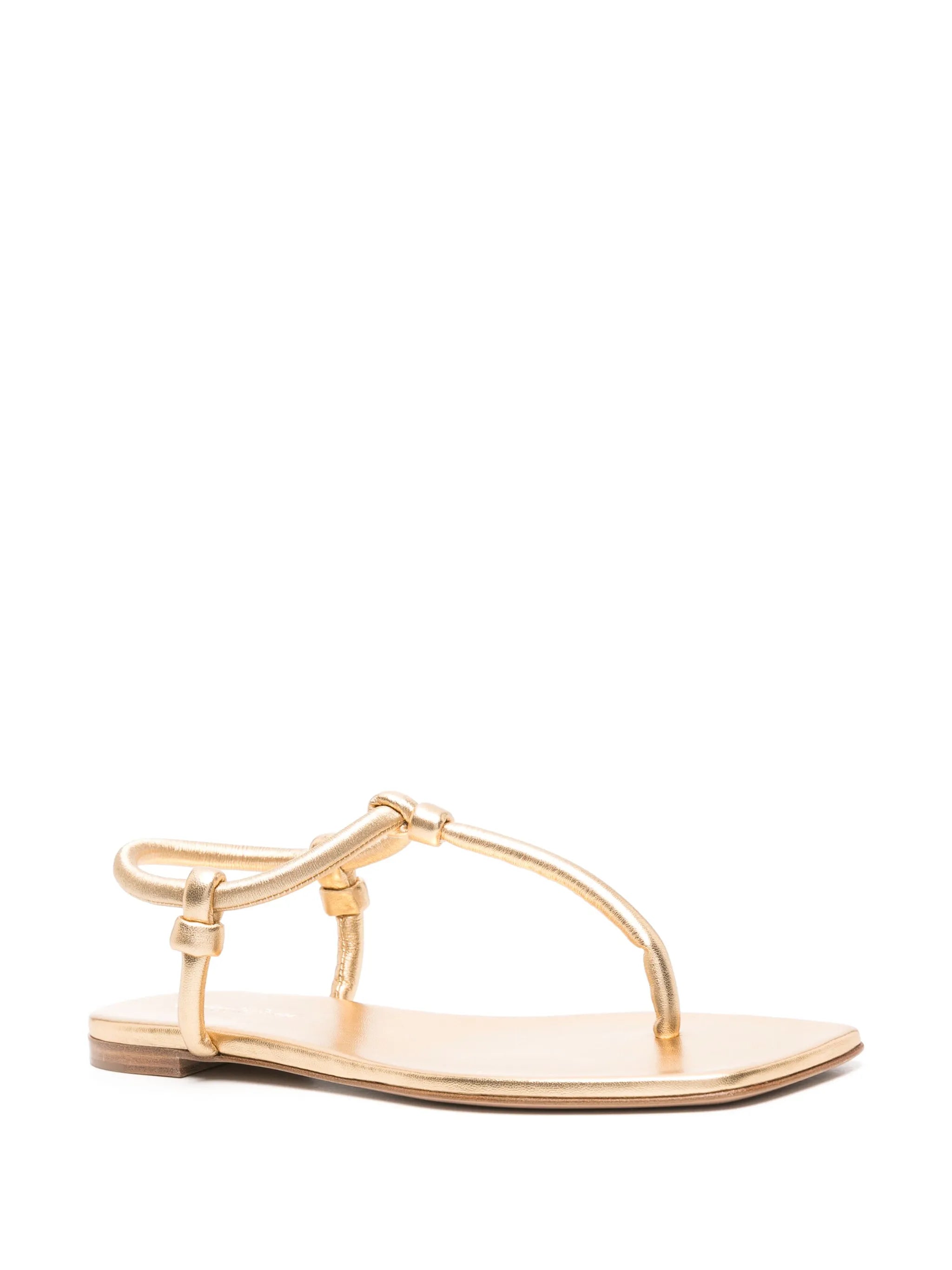 knotted flat sandals