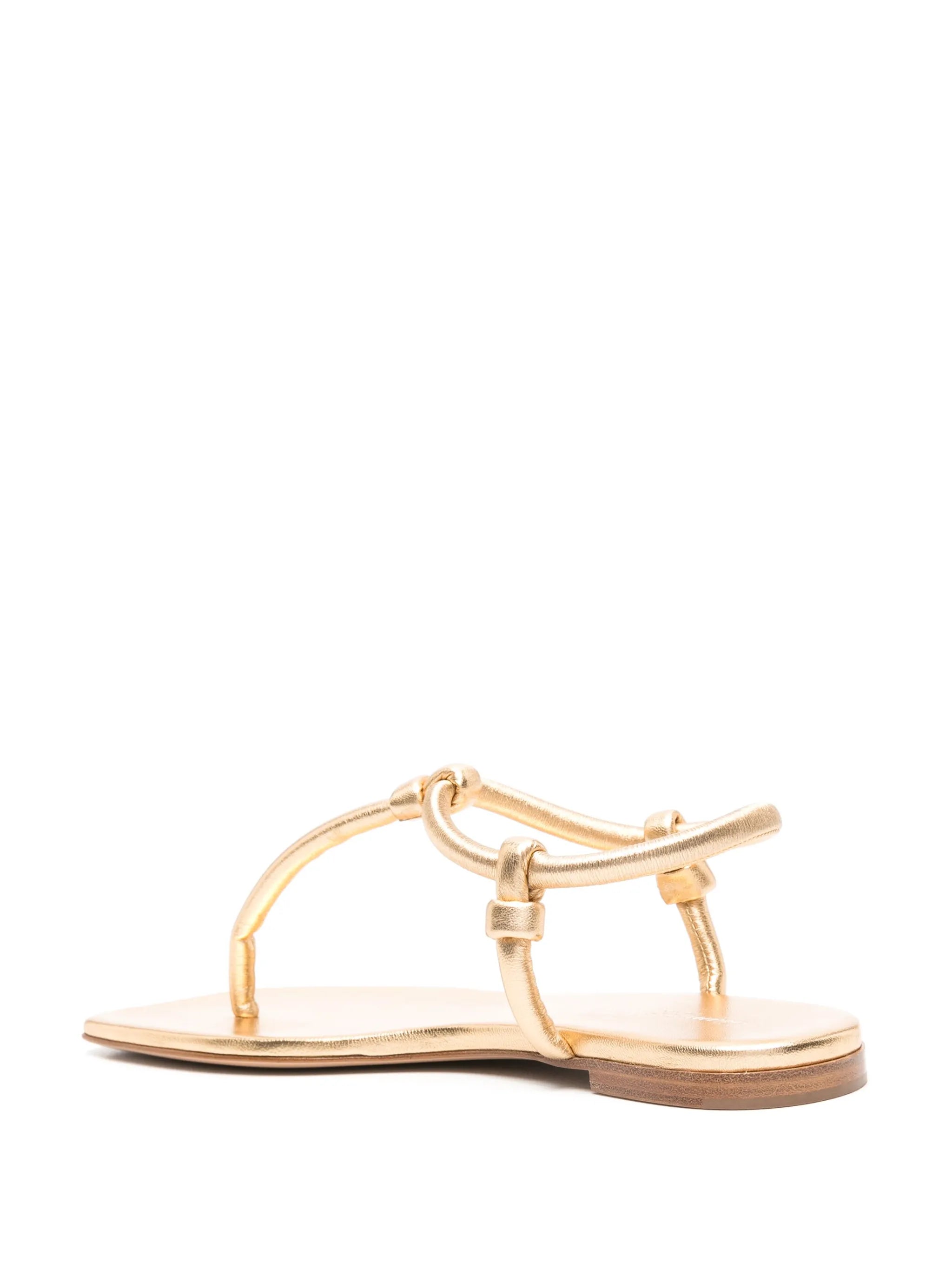 knotted flat sandals