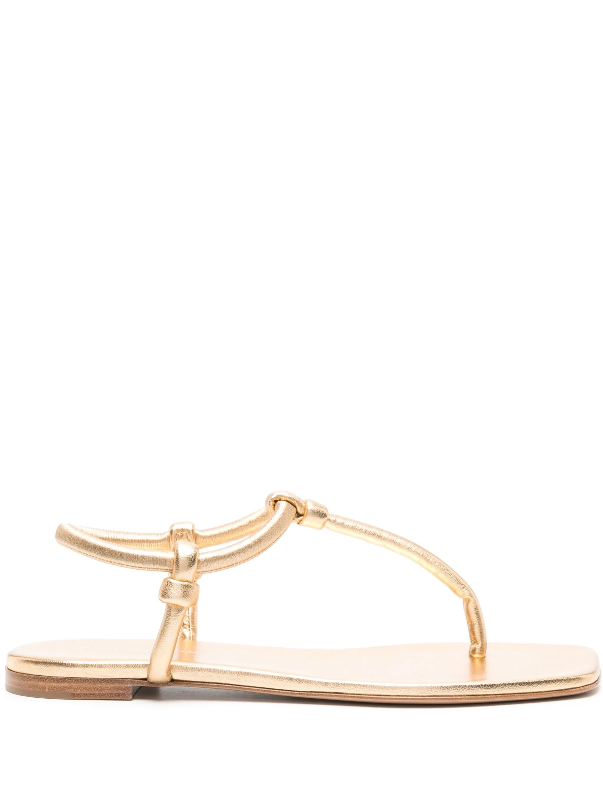 knotted flat sandals