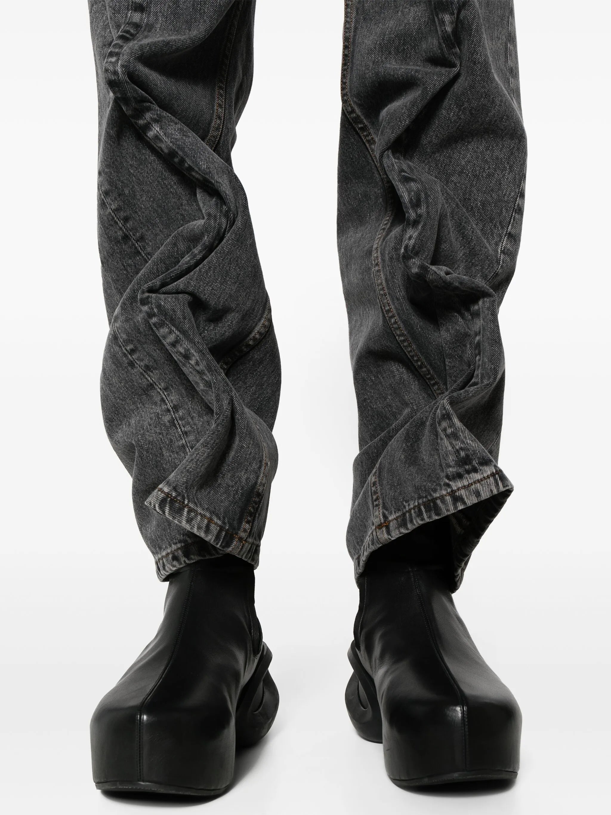 Evergreen Wire mid-rise straight jeans