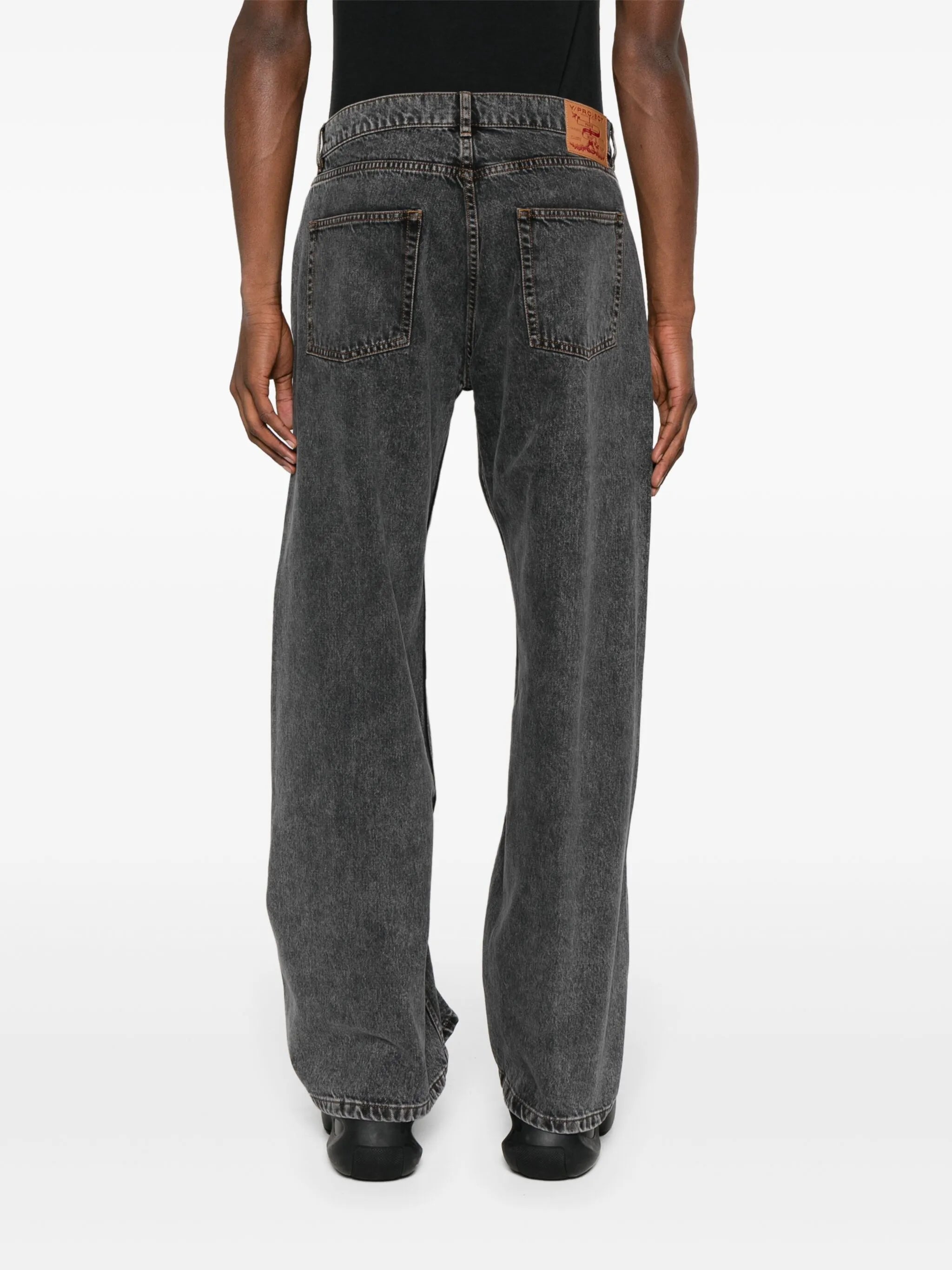 Evergreen Wire mid-rise straight jeans