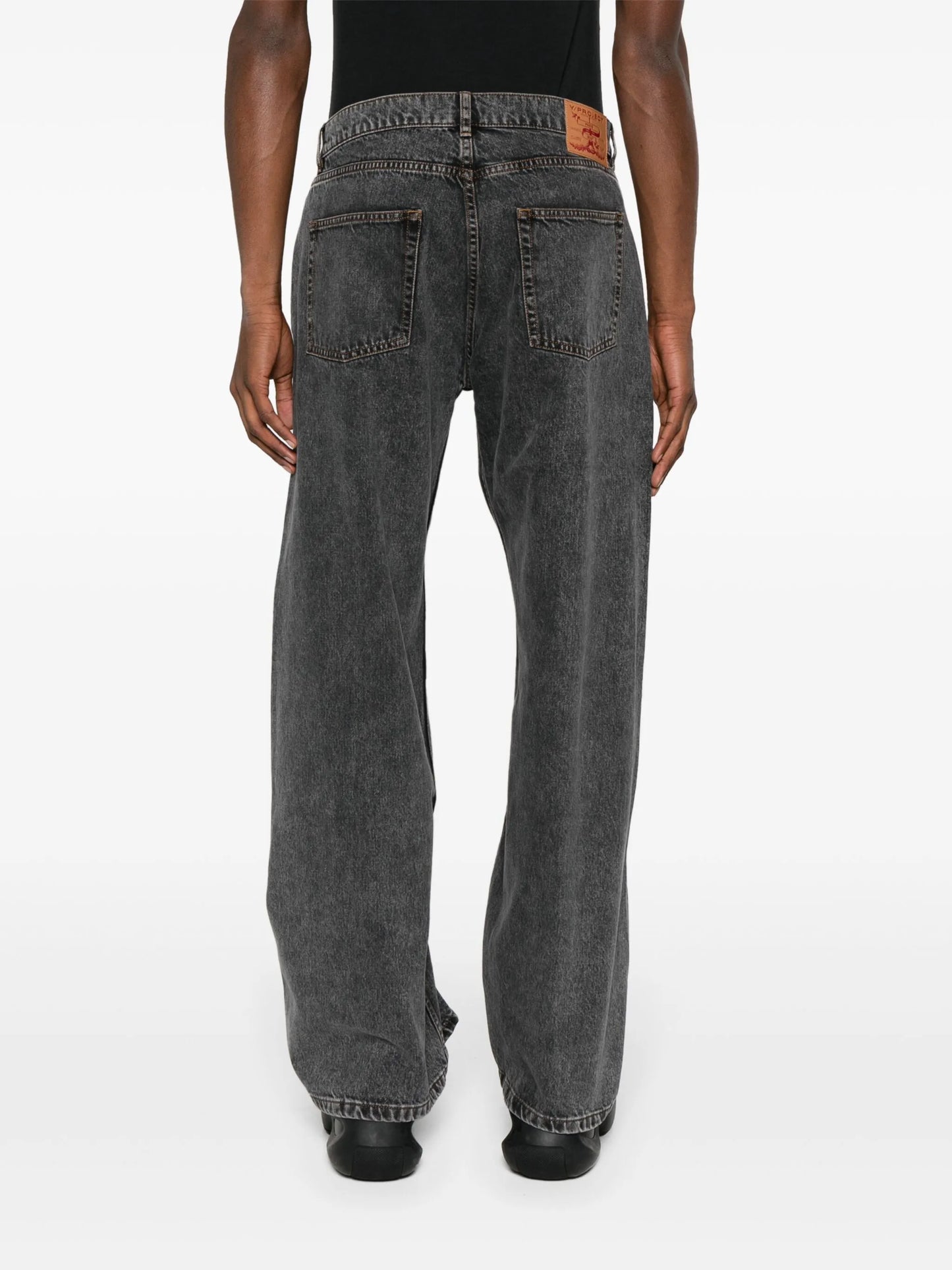 Evergreen Wire mid-rise straight jeans