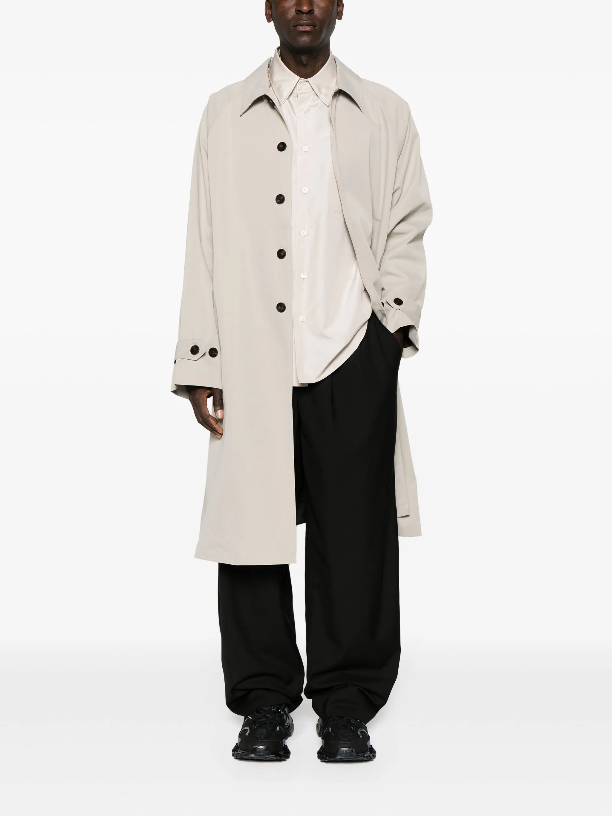 Emil single-breasted trench coat
