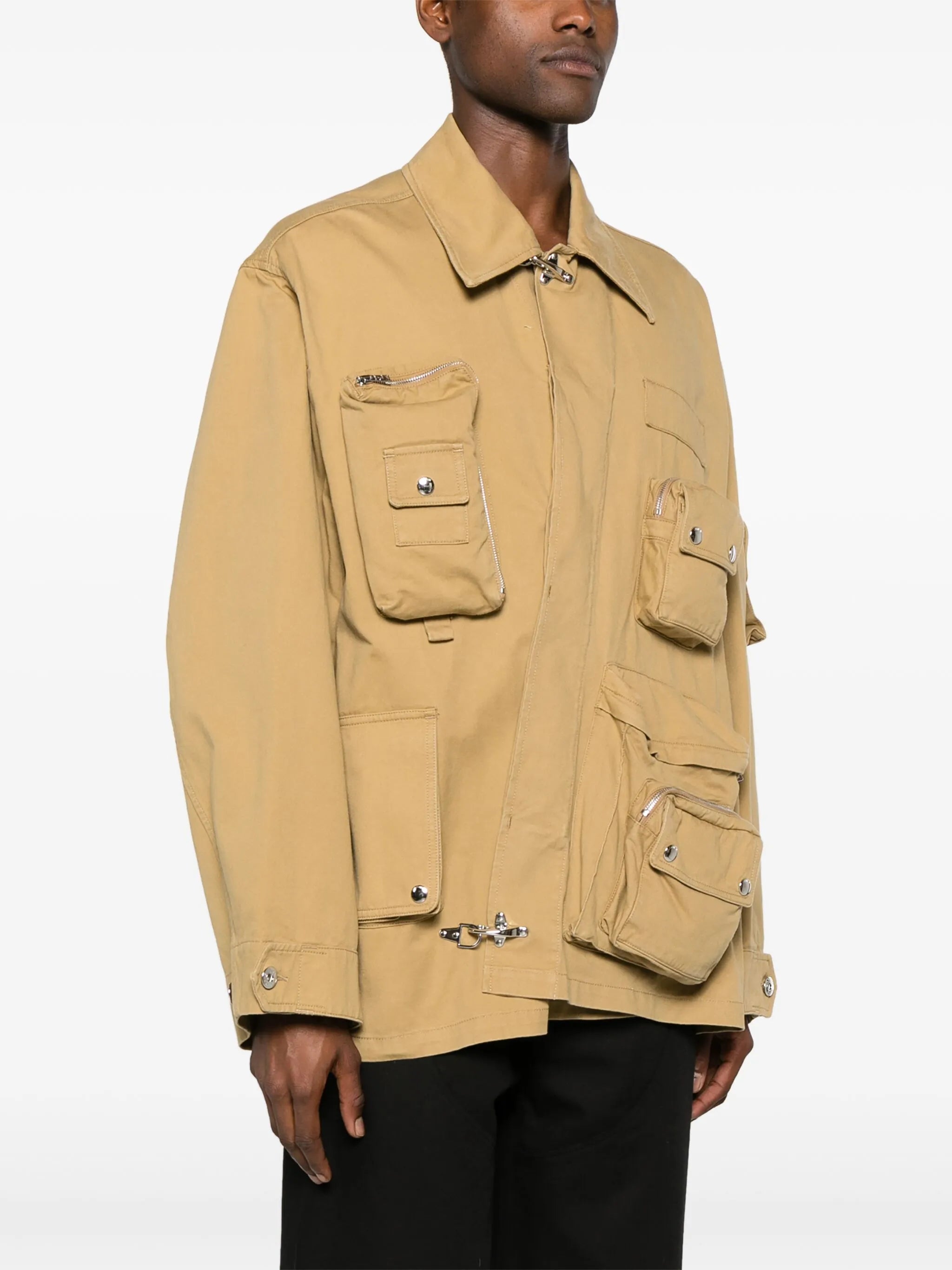 x Future Crossed Front cotton utility jacket