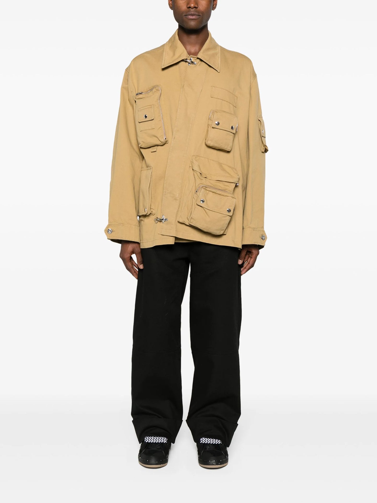 x Future Crossed Front cotton utility jacket