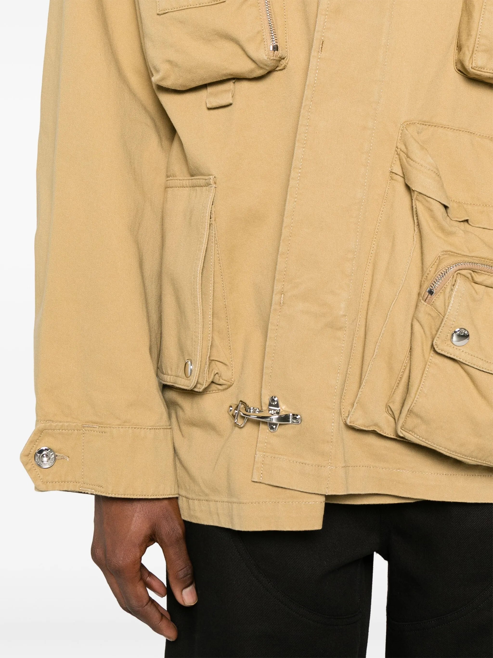 x Future Crossed Front cotton utility jacket