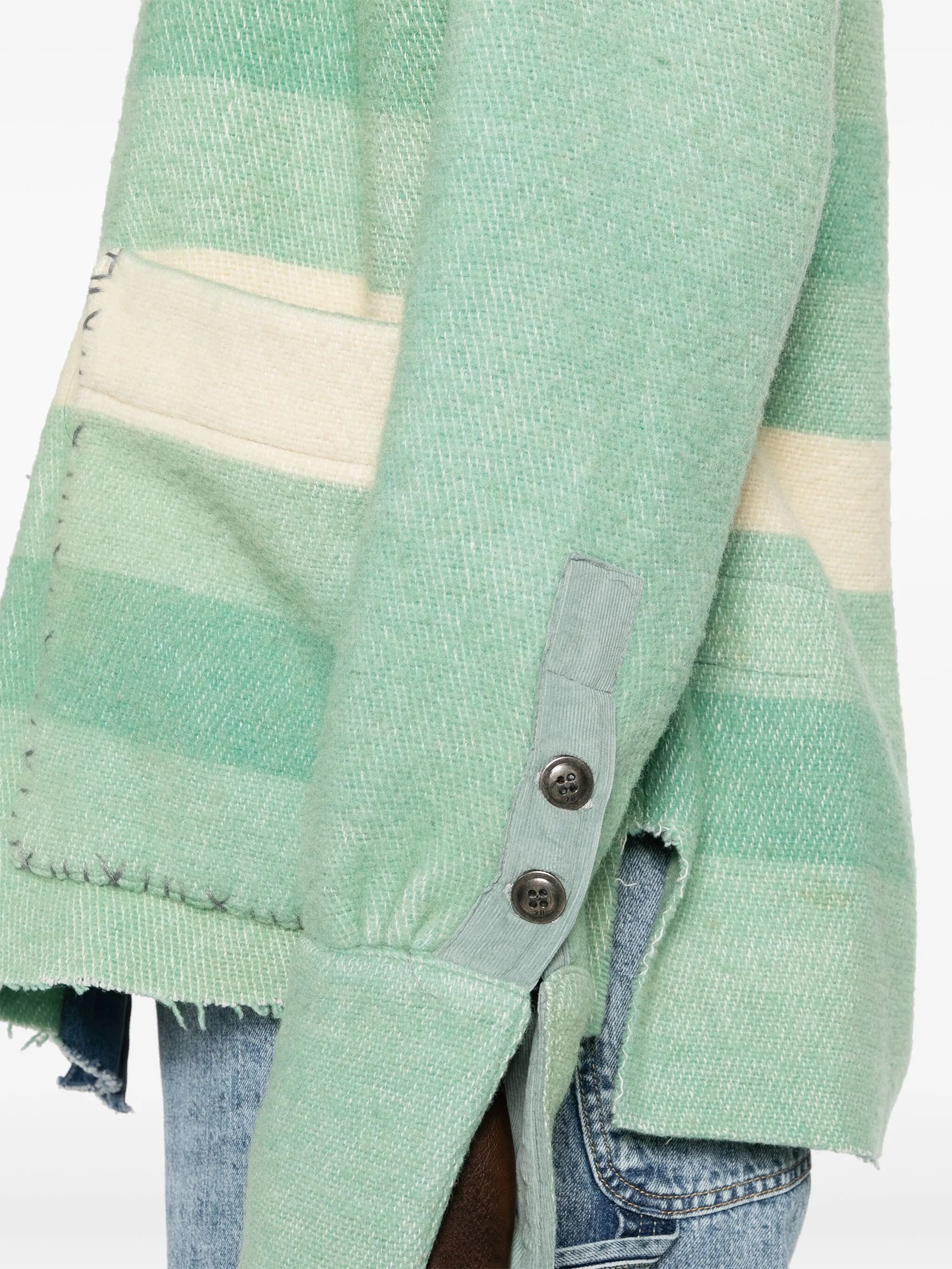 Mixed Blanket denim jacket