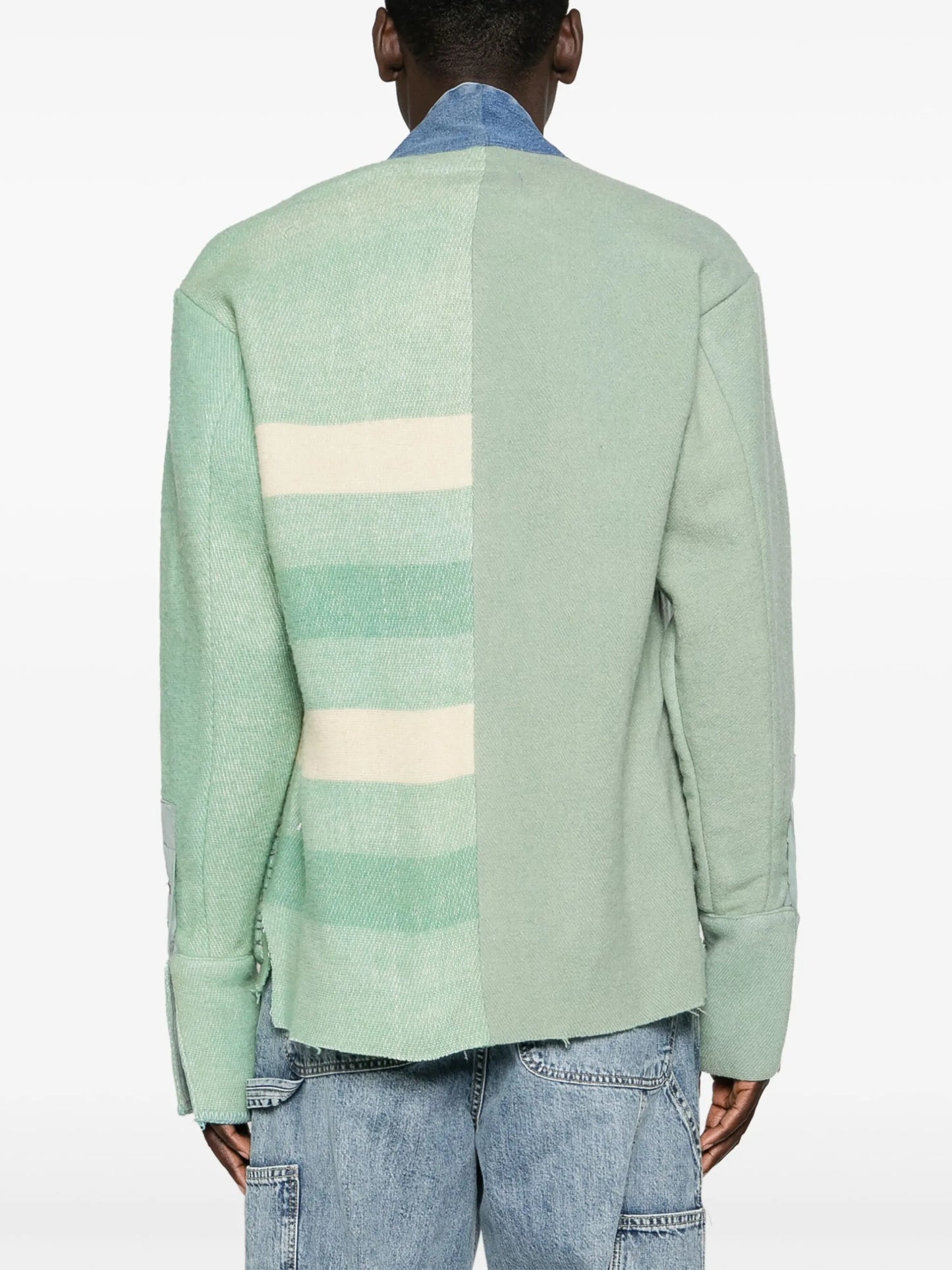Mixed Blanket denim jacket