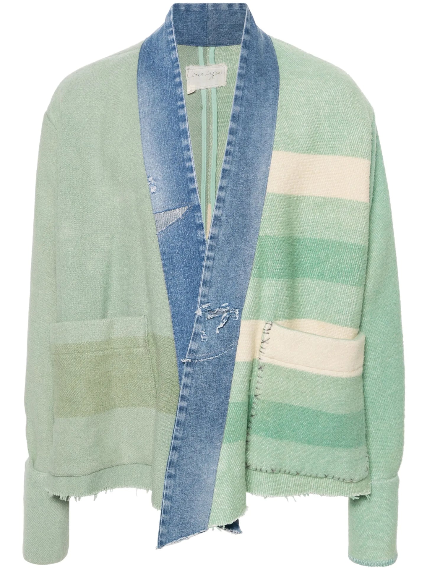 Mixed Blanket denim jacket