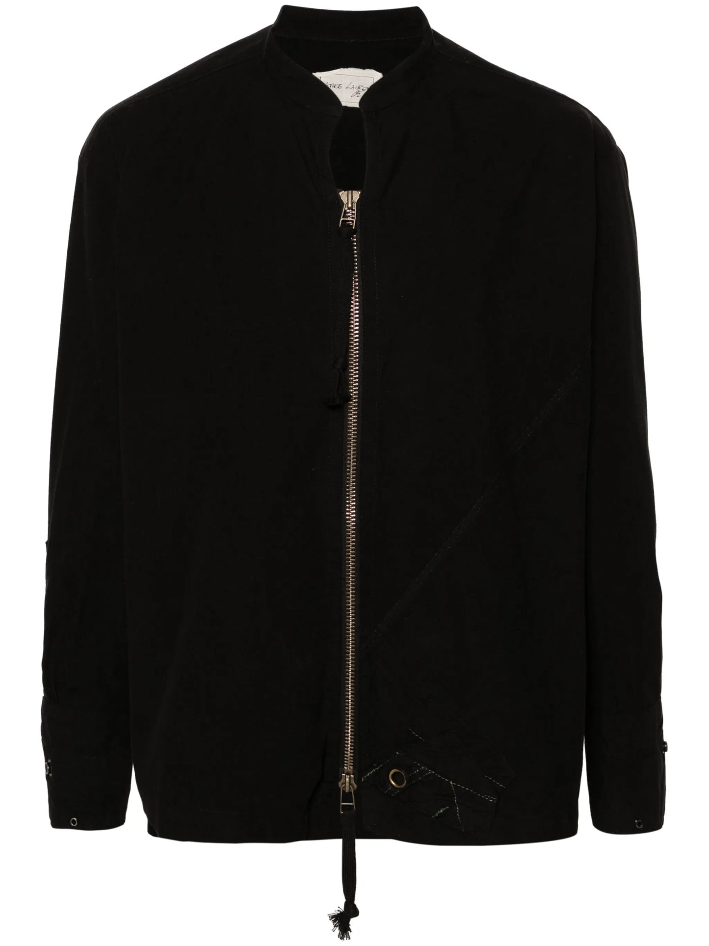 zip-up cotton shirt jacket