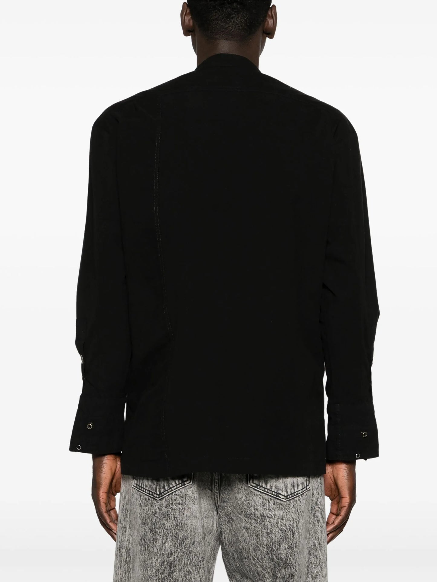 zip-up cotton shirt jacket
