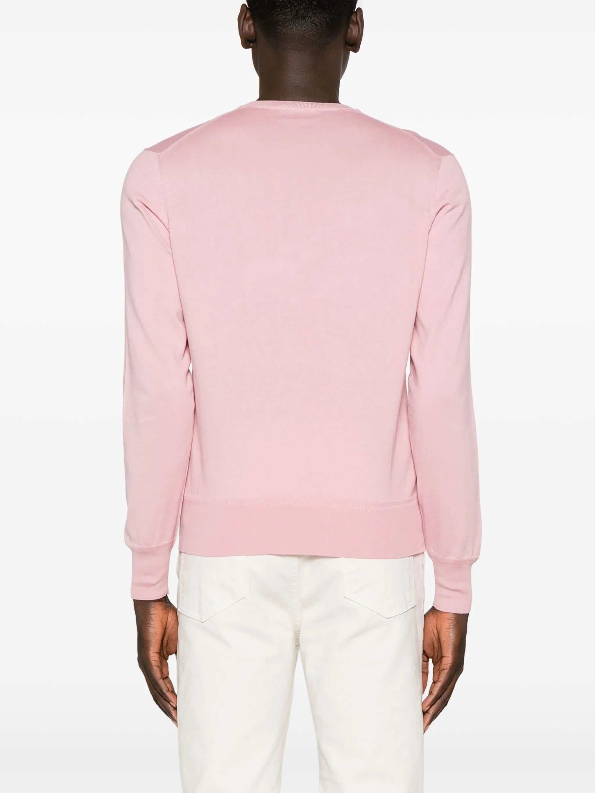 fine-knit cotton jumper