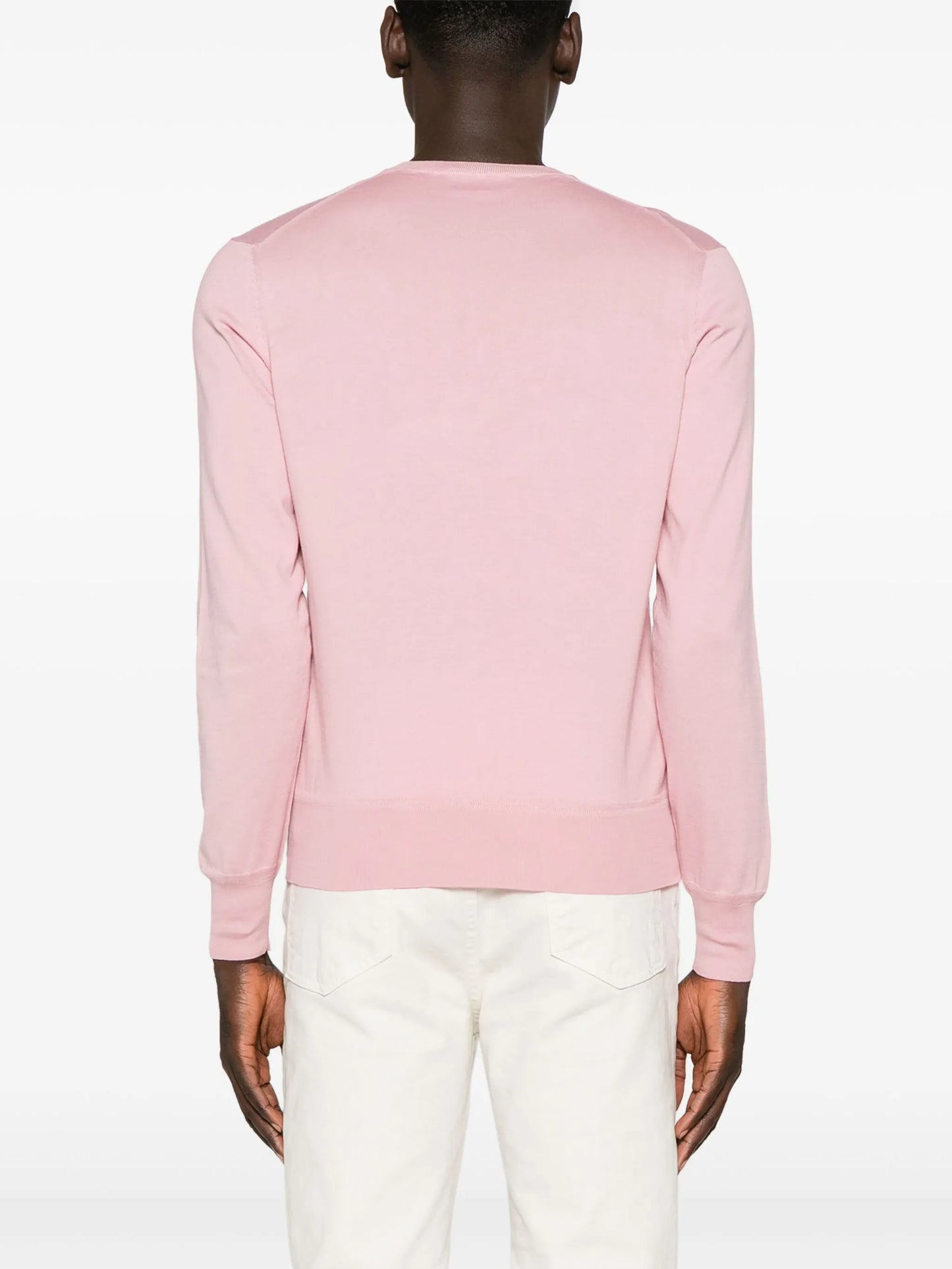 fine-knit cotton jumper