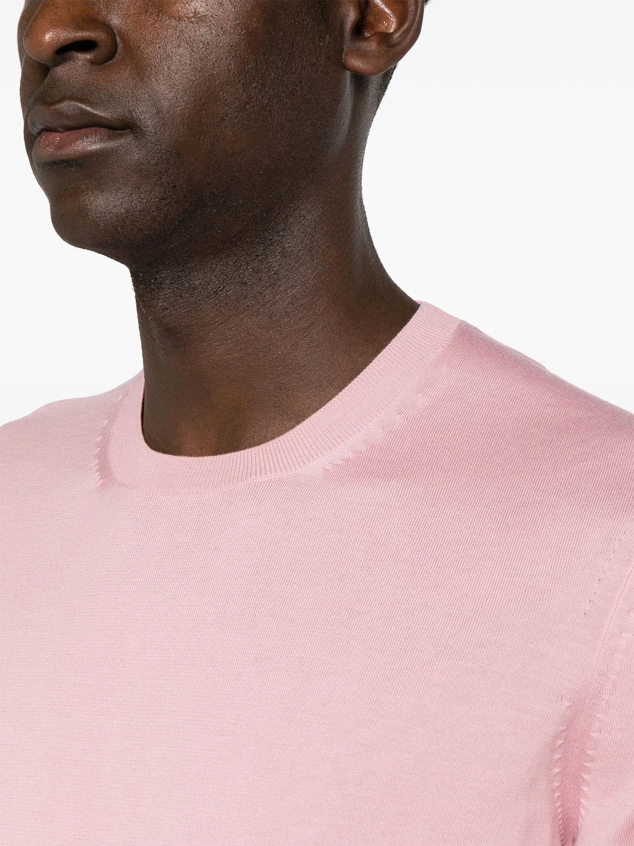 fine-knit cotton jumper