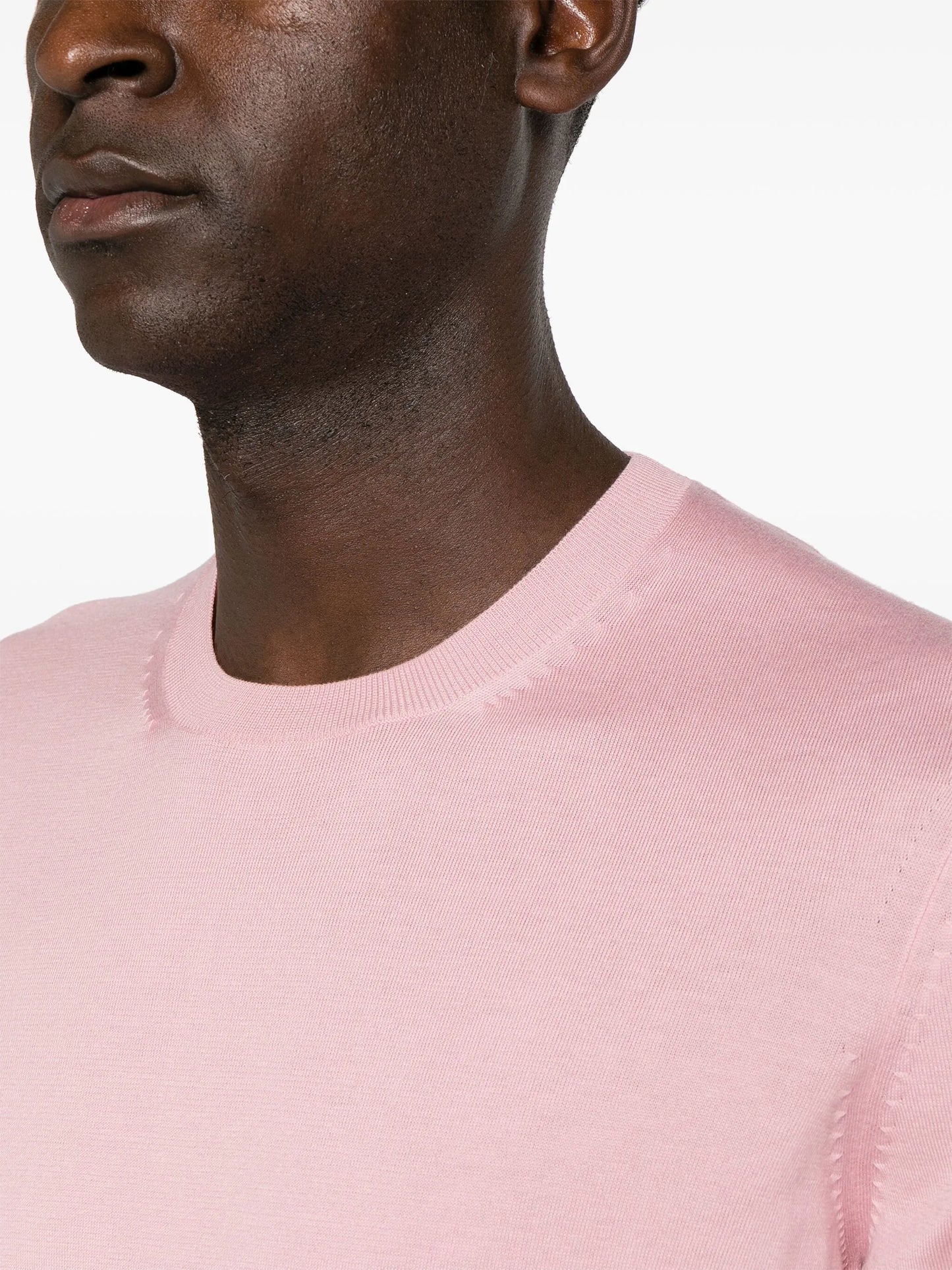fine-knit cotton jumper
