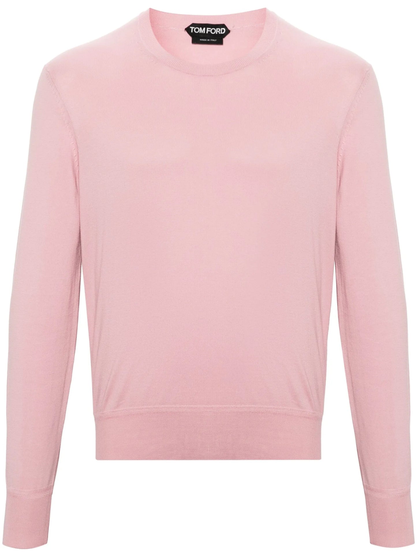 fine-knit cotton jumper