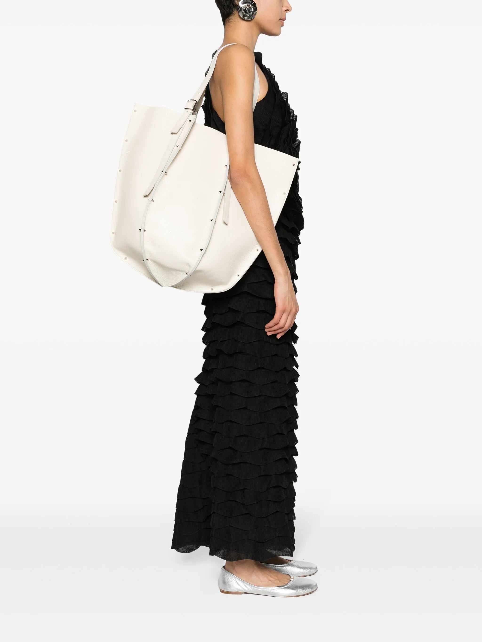Carmela leather tote bag