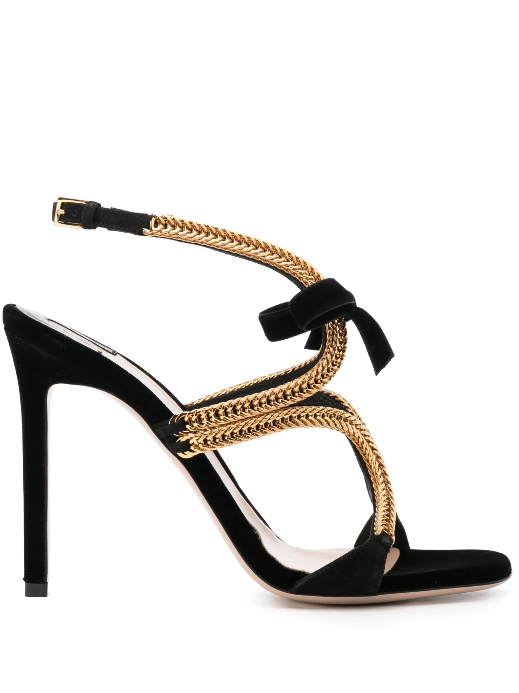 Paradiso 105mm velvet sandals