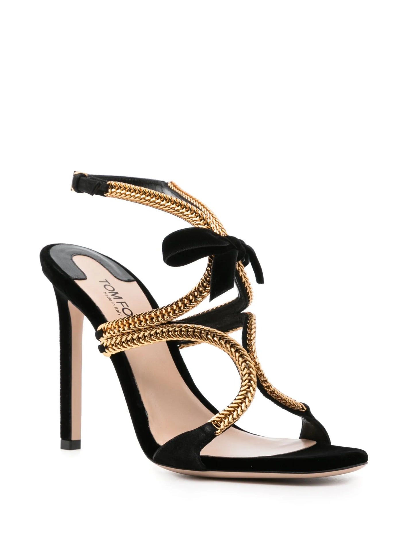 Paradiso 105mm velvet sandals