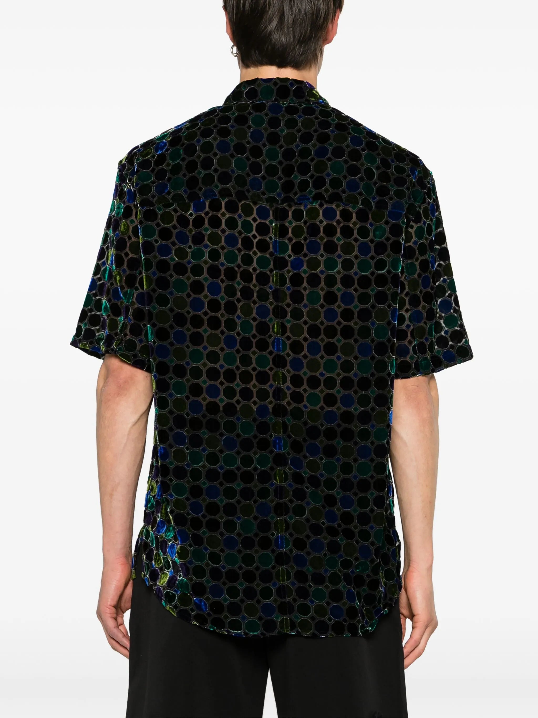 Stained Glass velvet shirt