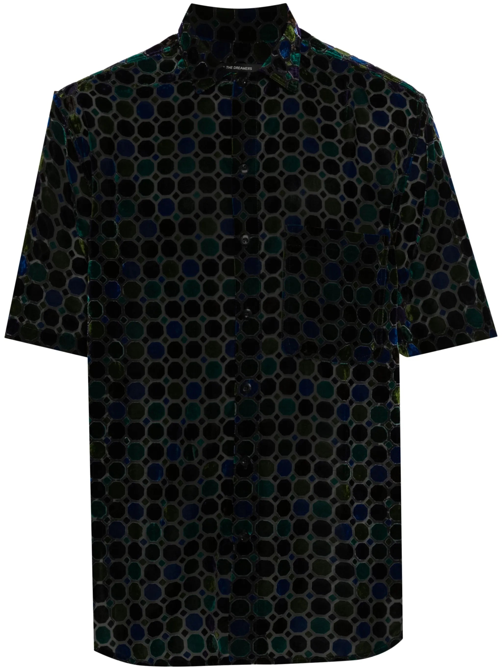 Stained Glass velvet shirt